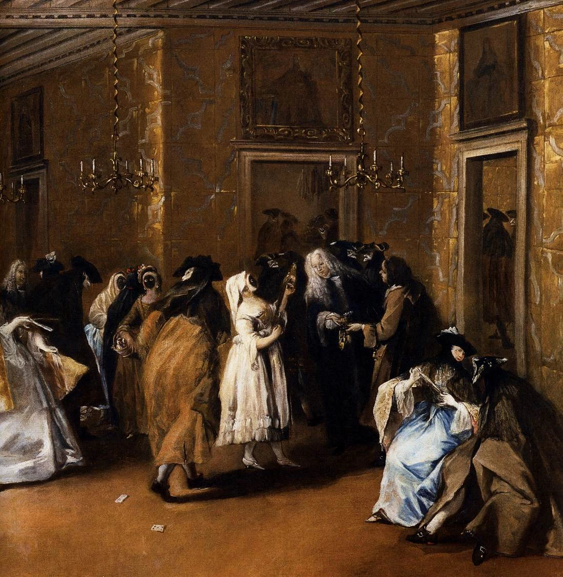 Il ridotto - Museo del Settecento Veneziano, Ca' Rezzonico, Venezia, dettaglio